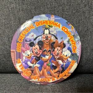 1998 “Official” Disneyana Convention Button Disney